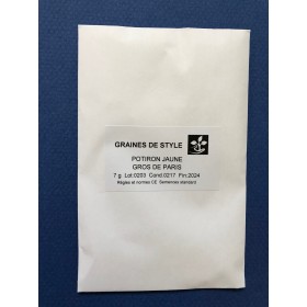 Potiron Jaune gros de Paris 2