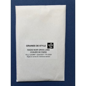 Graines de Radis noir gros long d'hiver de Paris 2