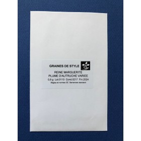 Graines de Reine marguerite plume d'autruche varié 2