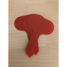 Etiquettes de semis rouges
