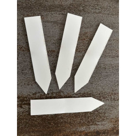 Etiquettes de semis blanches