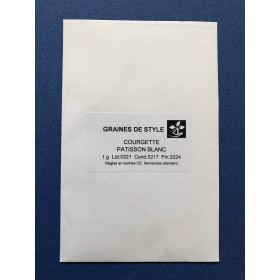 Patisson Courgette patisson blanc 2